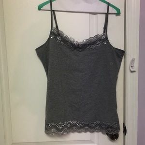 Lace grey tank top, Brand New from New York & Co